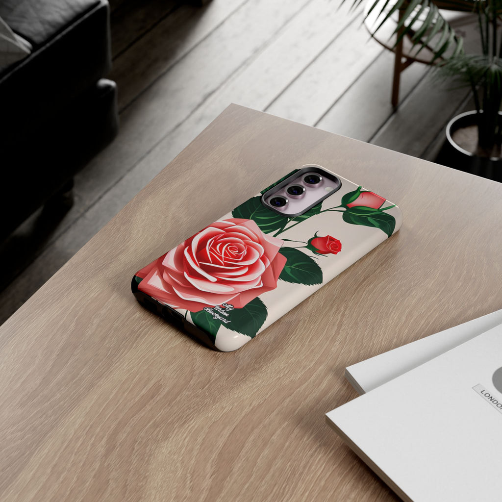 Pink Rose Flowers, Cell Phone Case - Apple, Samsung, Google Pixel