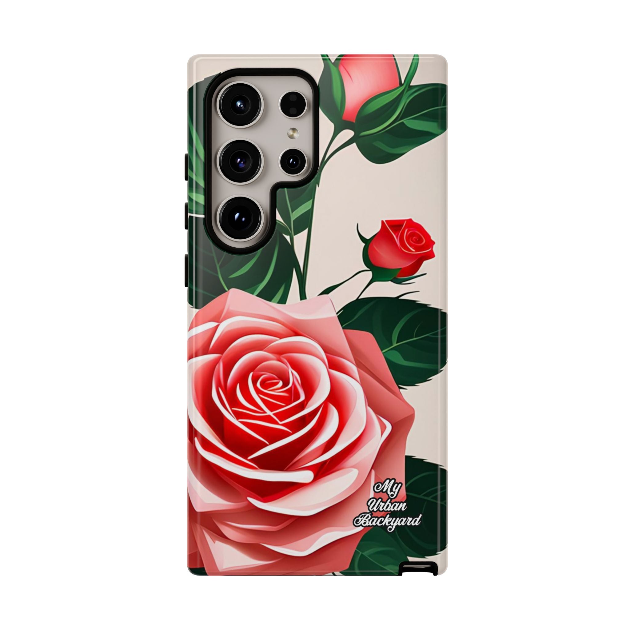Pink Rose Flowers, Cell Phone Case - Apple, Samsung, Google Pixel