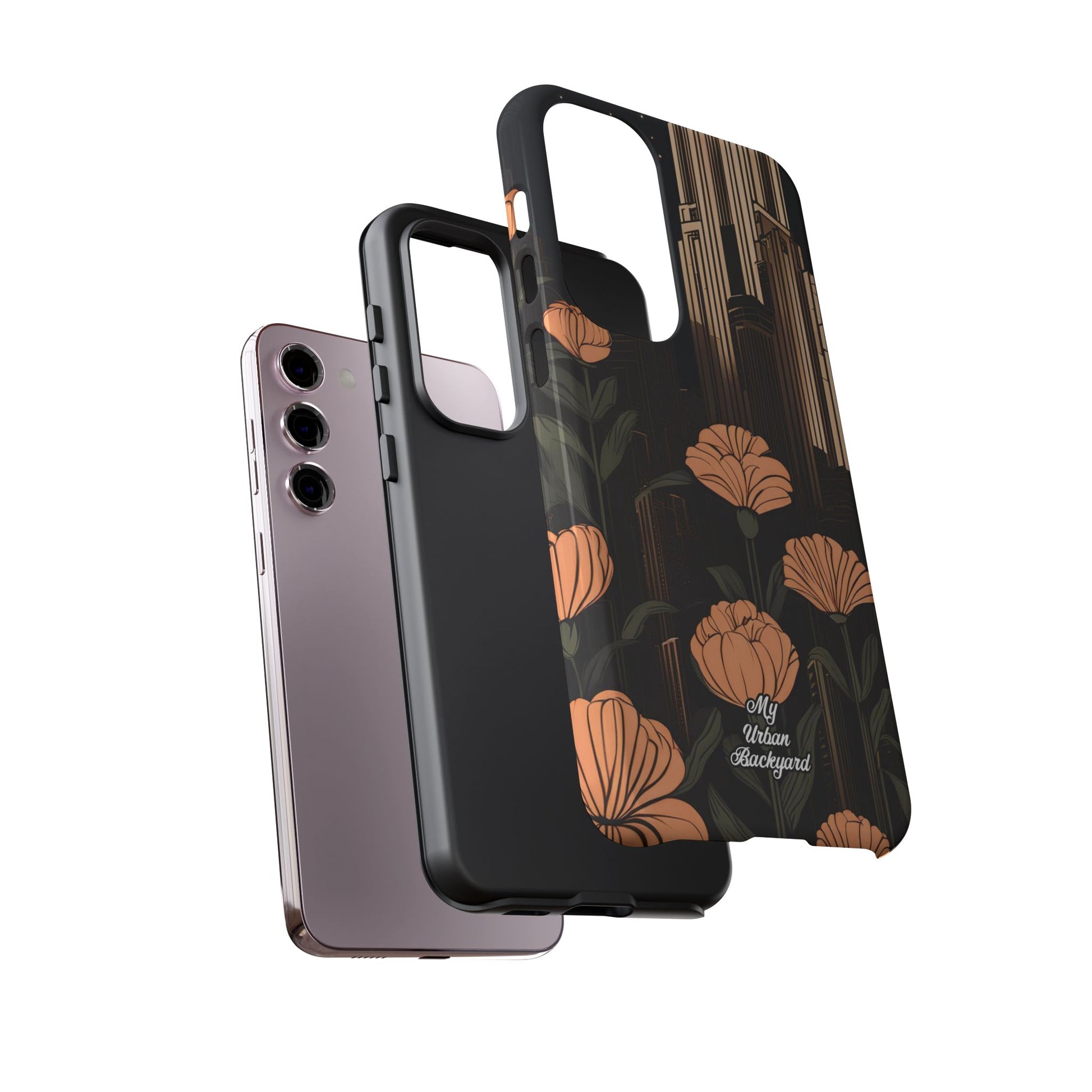 Urban Evening with Flowers, Cell Phone Case - Apple iPhone, Samsung Galaxy, Google Pixel