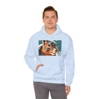Winter Squirrel, Unisex Hoodie w Front Pocket