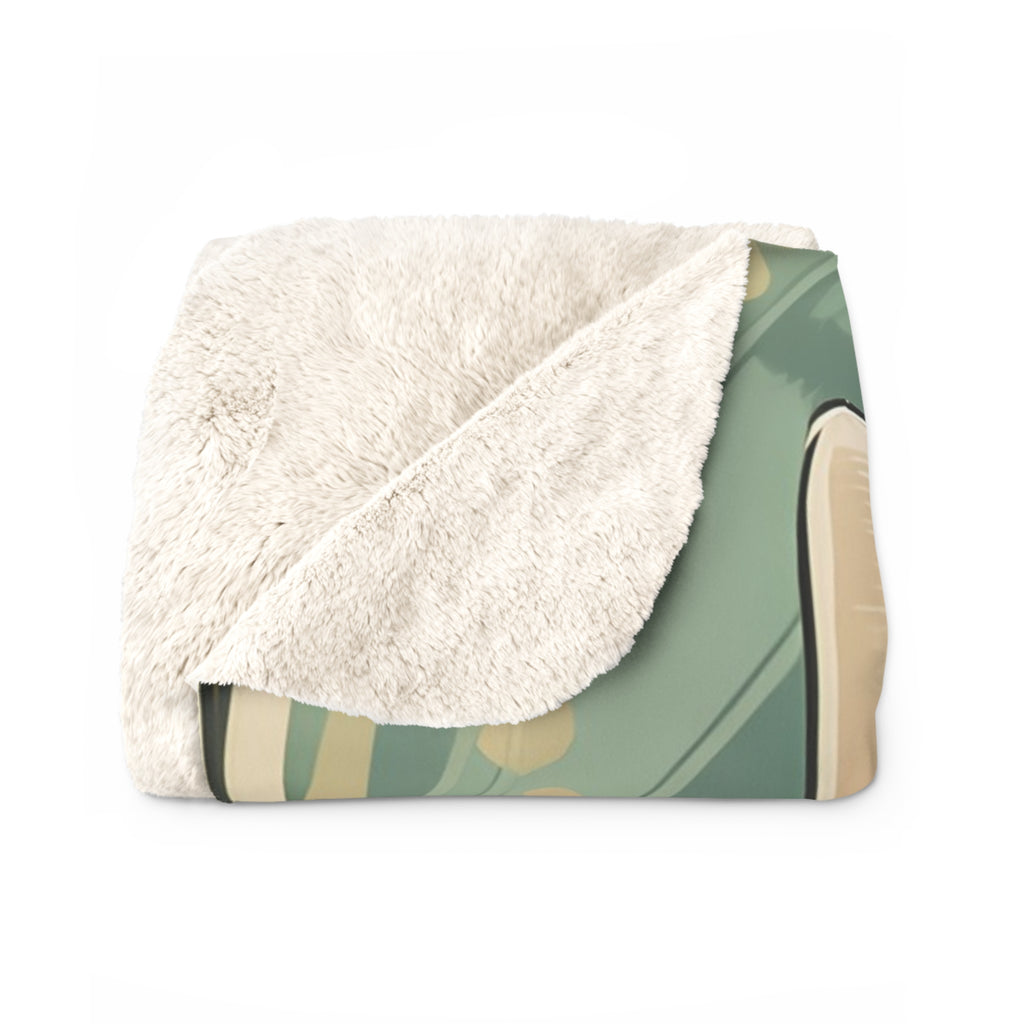 Blanca Purrington, Cat Sherpa Fleece Blanket for Cozy Warmth, 50"x60"