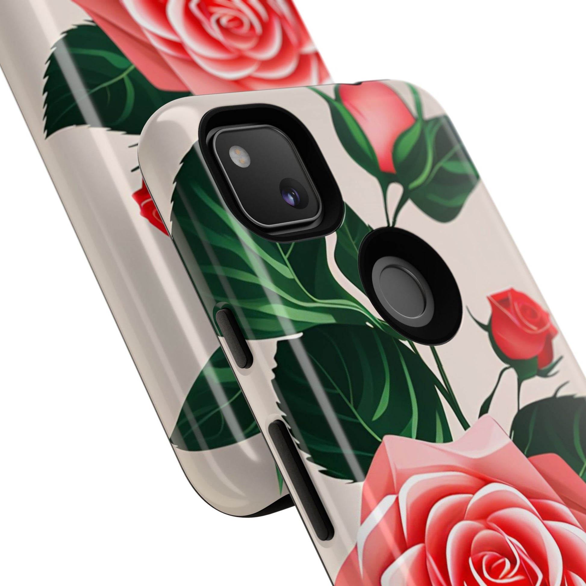 Pink Rose Flowers, Cell Phone Case - Apple, Samsung, Google Pixel