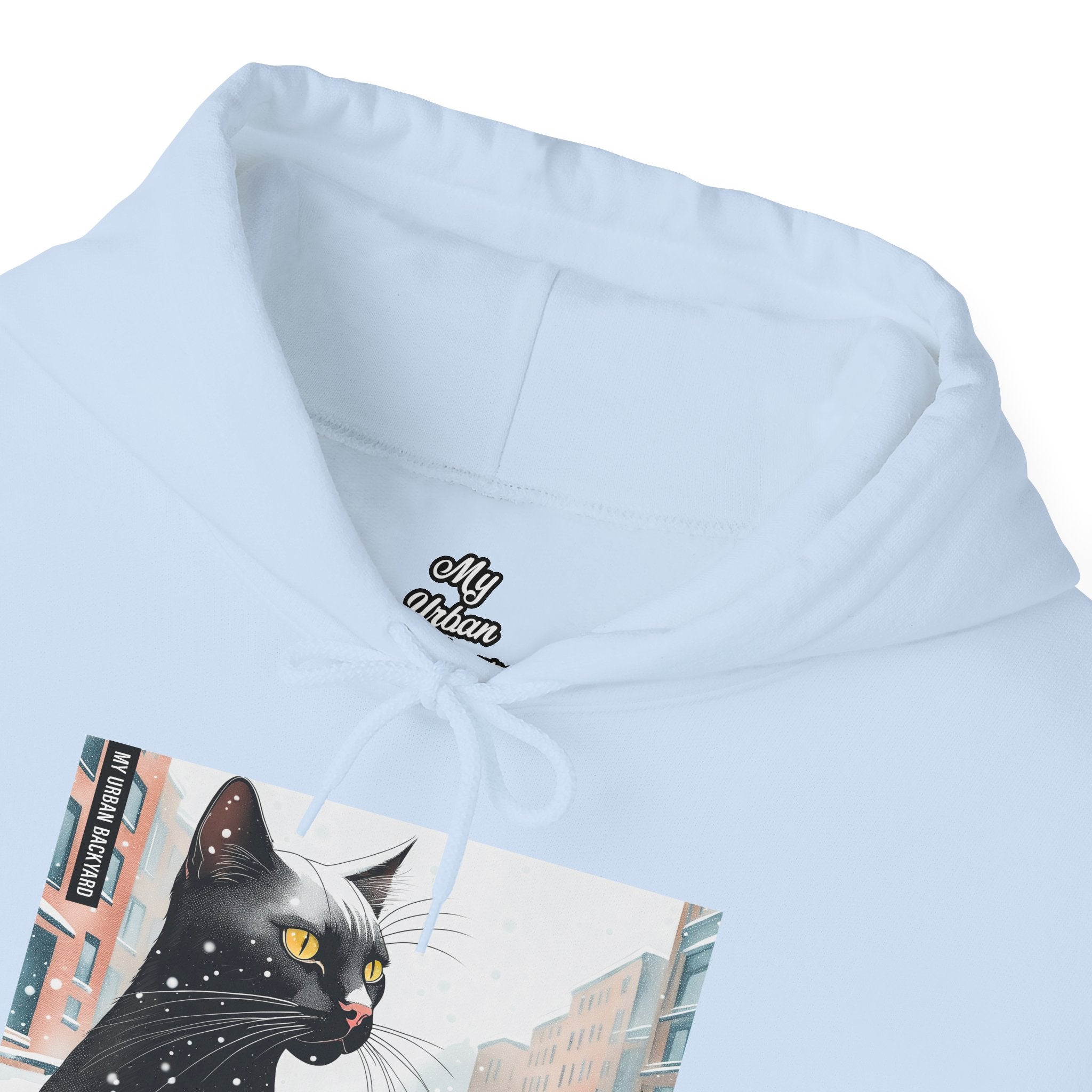 Whisker Wonderland, Cat Unisex Hoodie w Front Pocket