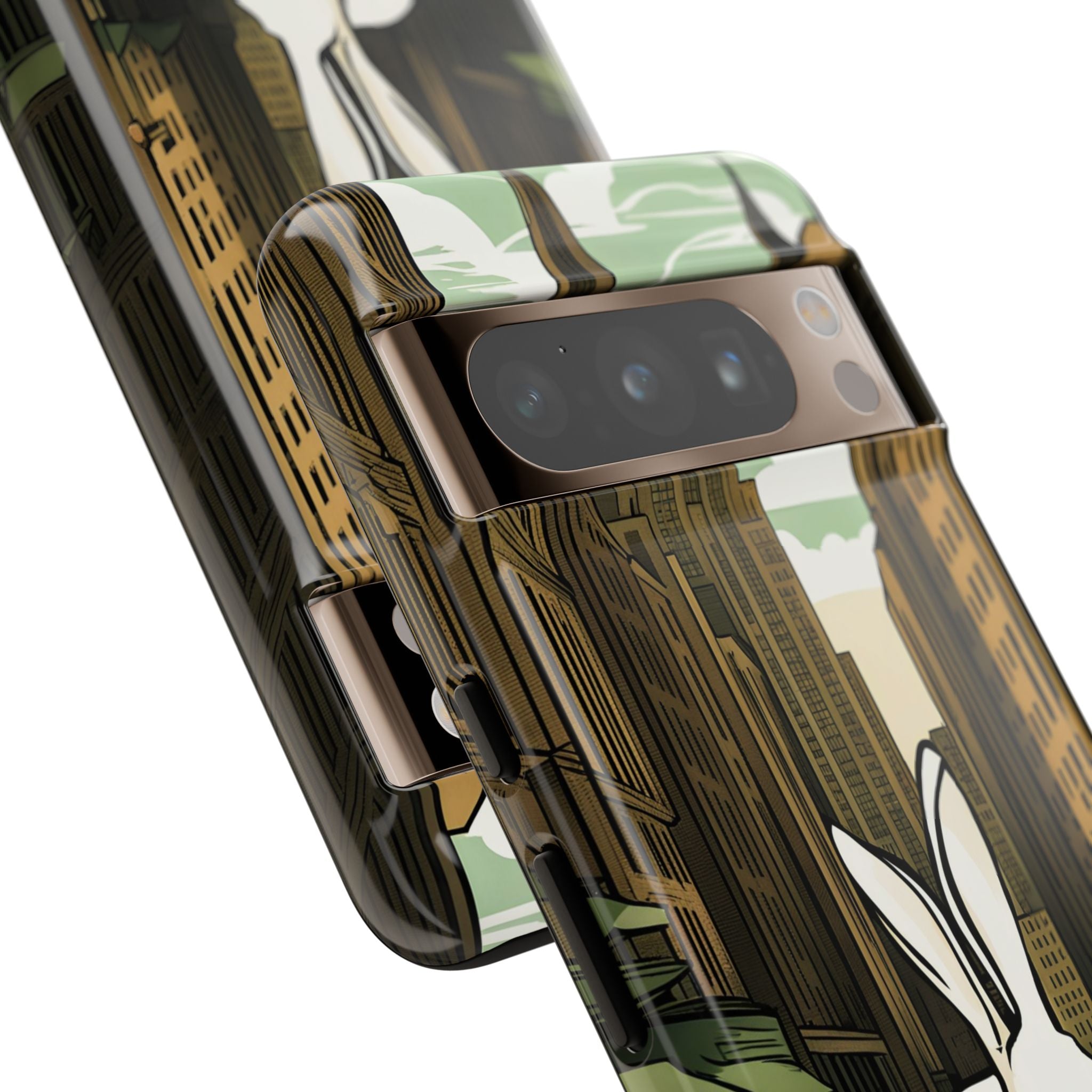 White Rabbit on a City Street, Cell Phone Case - Apple, Samsung, Google Pixel