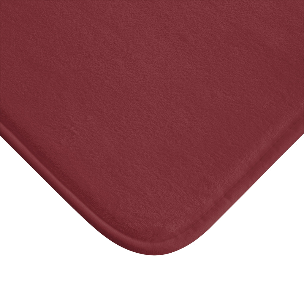 Marroon Memory Foam Bath Mat — Soft Absorbent Bathroom Rug, 2 sizes