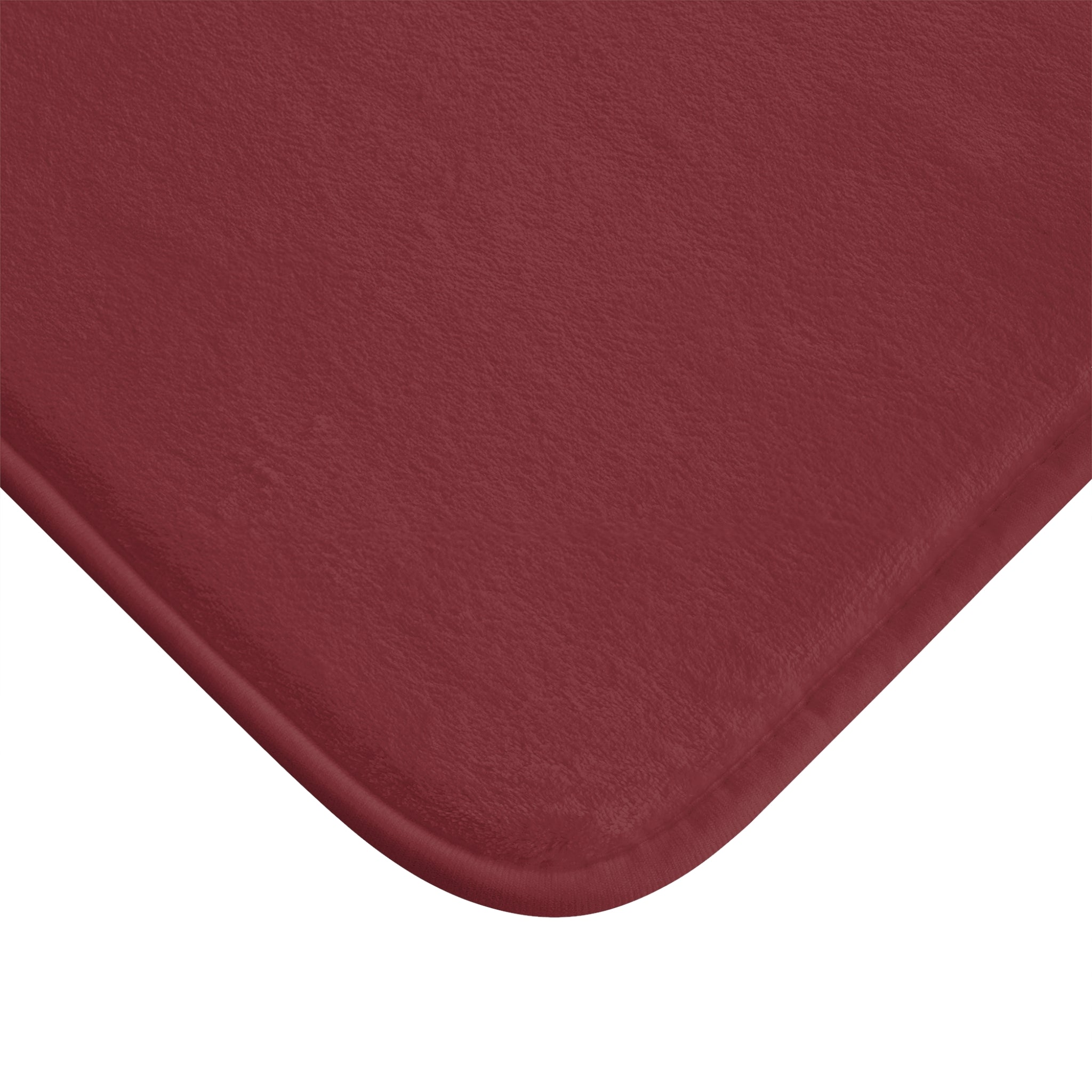Marroon Memory Foam Bath Mat — Soft Absorbent Bathroom Rug, 2 sizes
