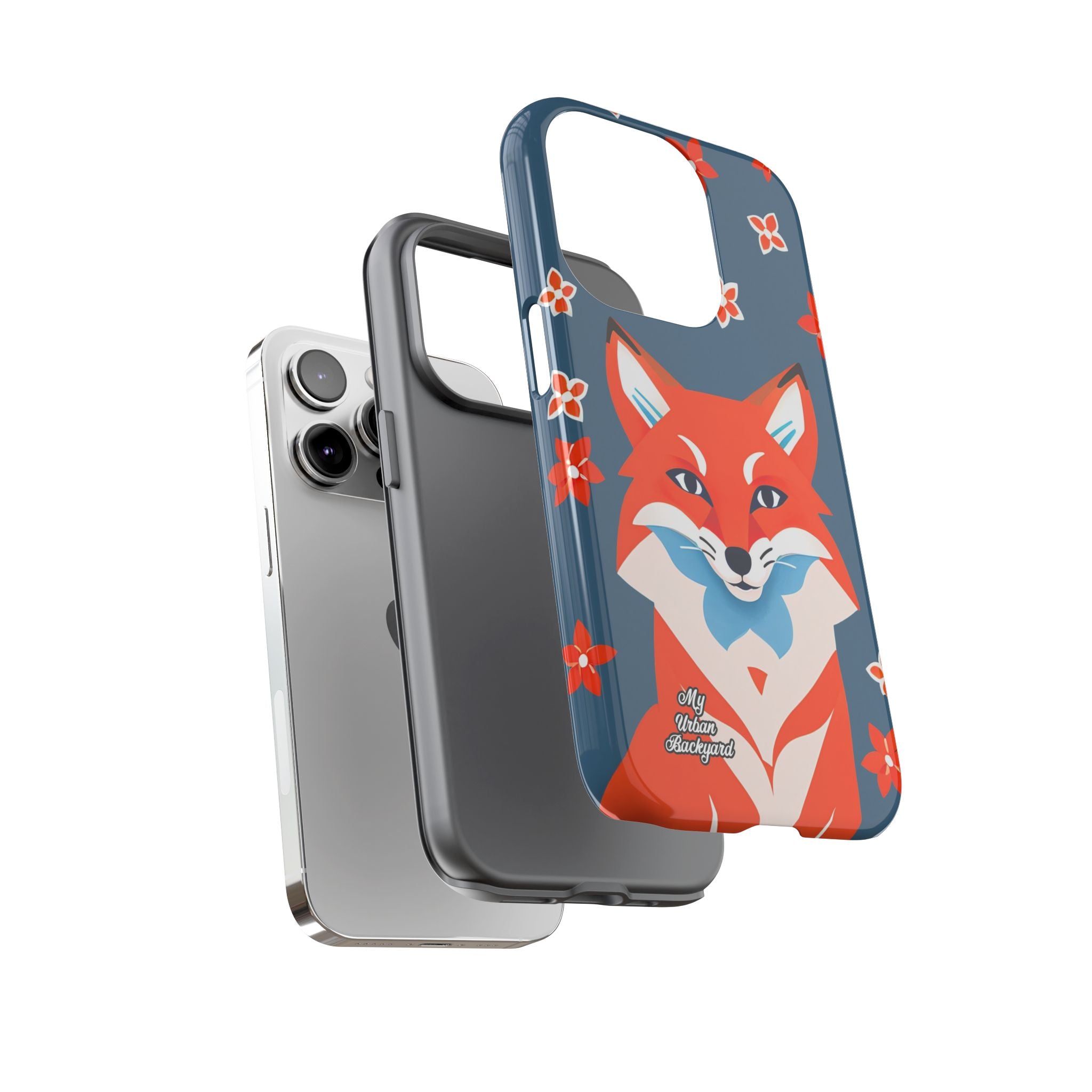 Fox with Flowers, Cell Phone Case - Apple, Samsung, Google Pixel