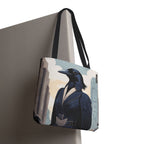 Regal Crow Art Deco Tote Bag