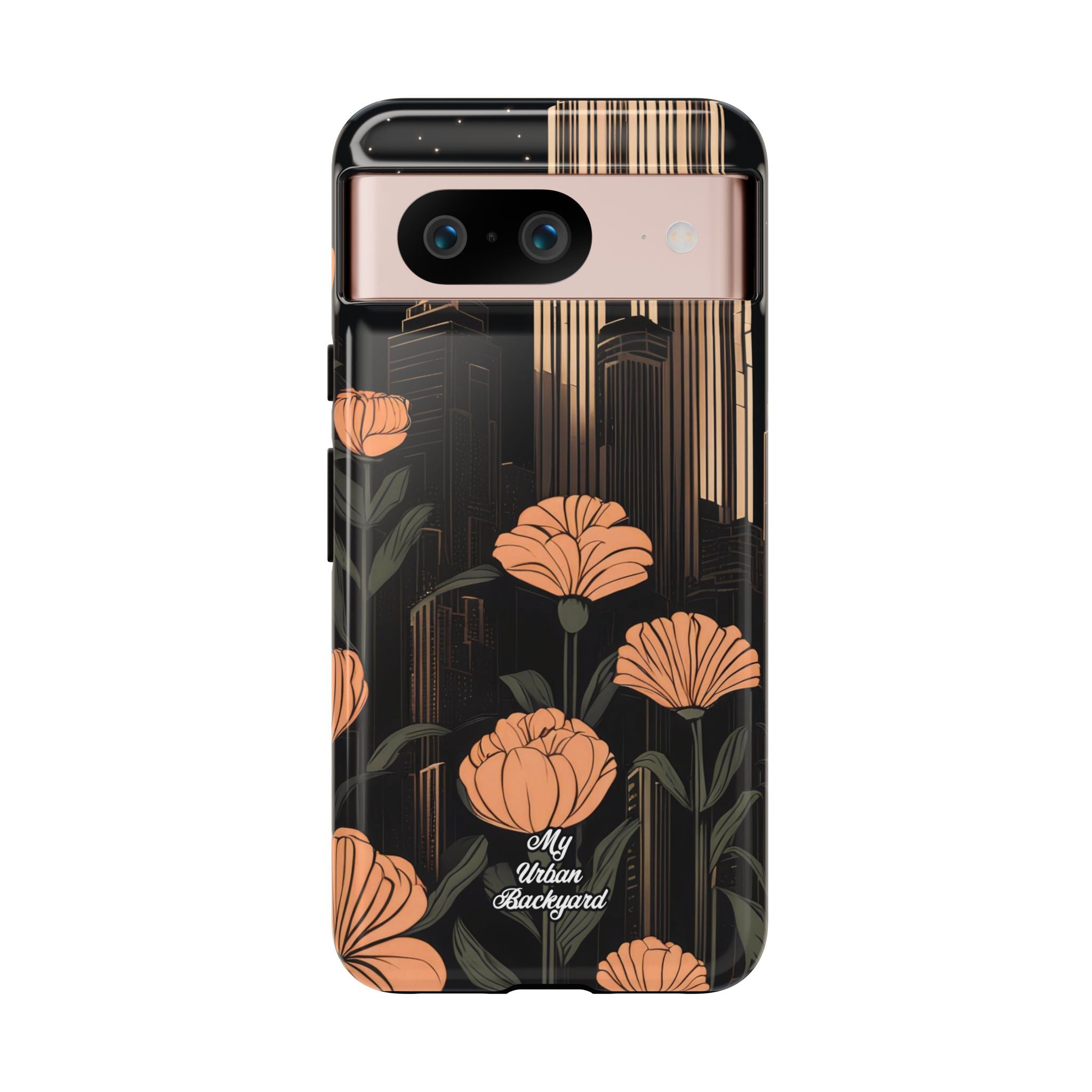 Urban Evening with Flowers, Cell Phone Case
