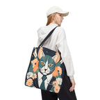 Simon Whiskerford, Cat Tote Bag with Cotton Handles For Everyday Use, 3 Sizes