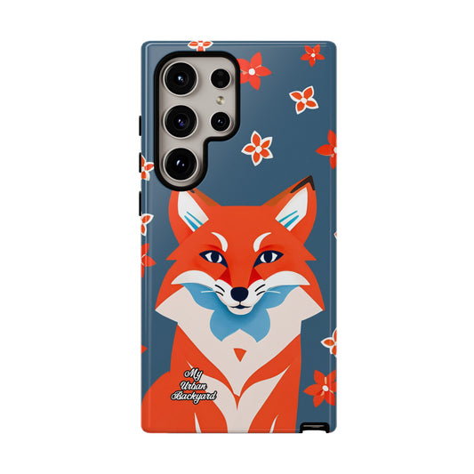 Fox with Flowers, Cell Phone Case - Apple, Samsung or Google Pixel