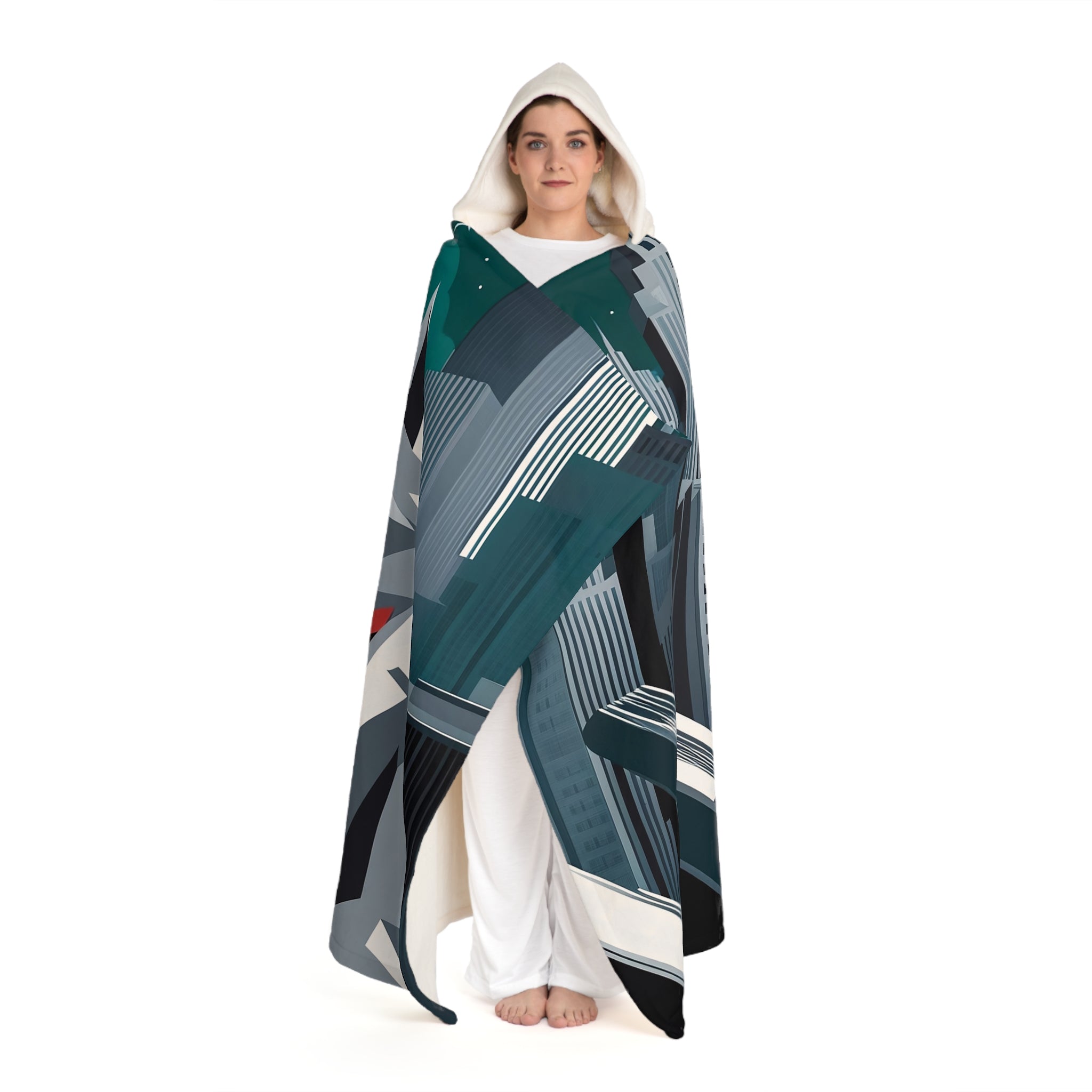 Cinderhowl, Wolf Hooded Sherpa Fleece Blanket