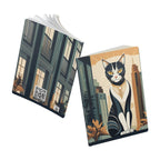 Art Deco City Cat Softcover Journal