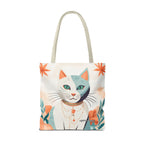 Whiskers, Cat Tote Bag with Cotton Handles For Everyday Use, 3 Sizes