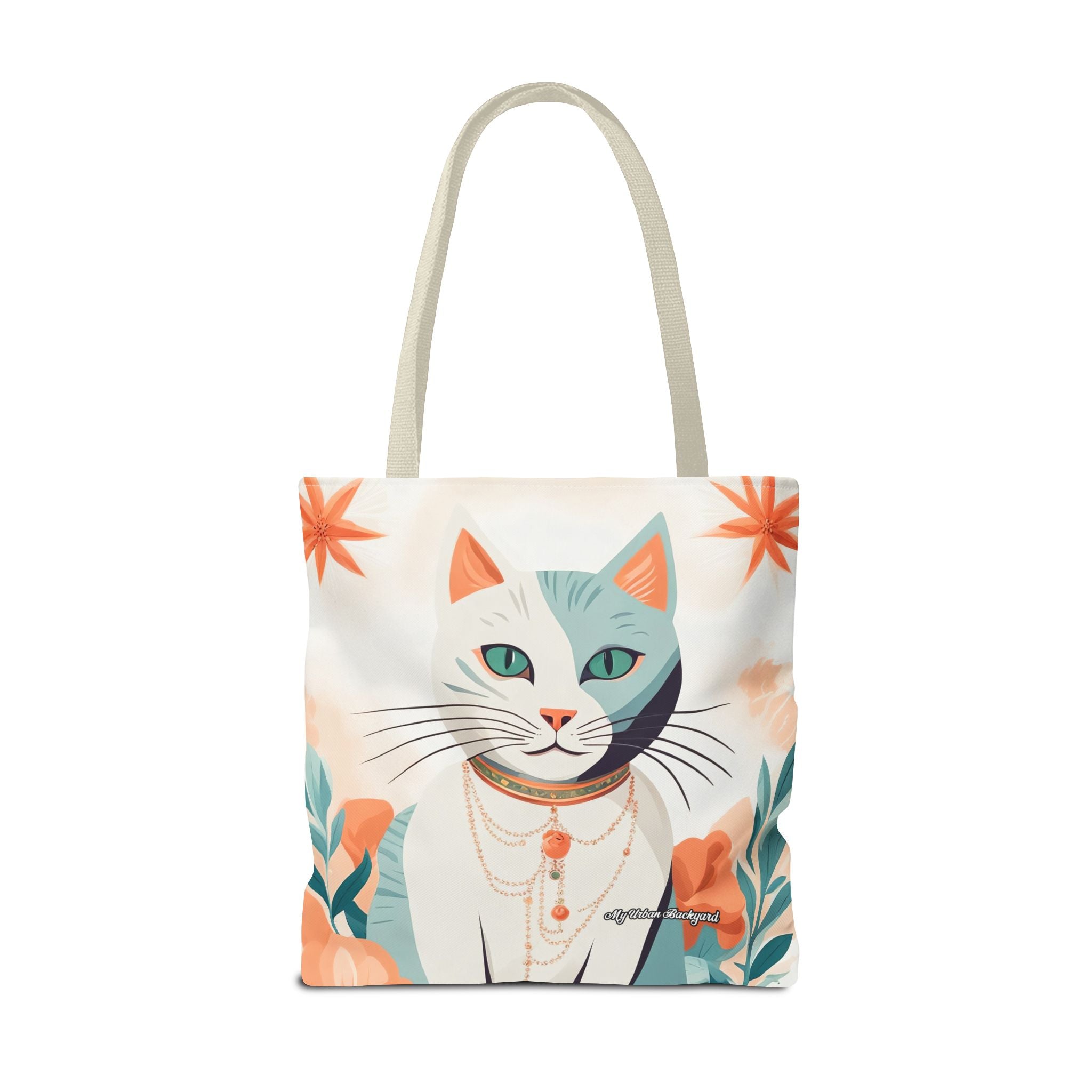Whiskers, Cat Tote Bag with Cotton Handles For Everyday Use, 3 Sizes