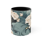 Winter Flowers, Ceramic Coffee Mug