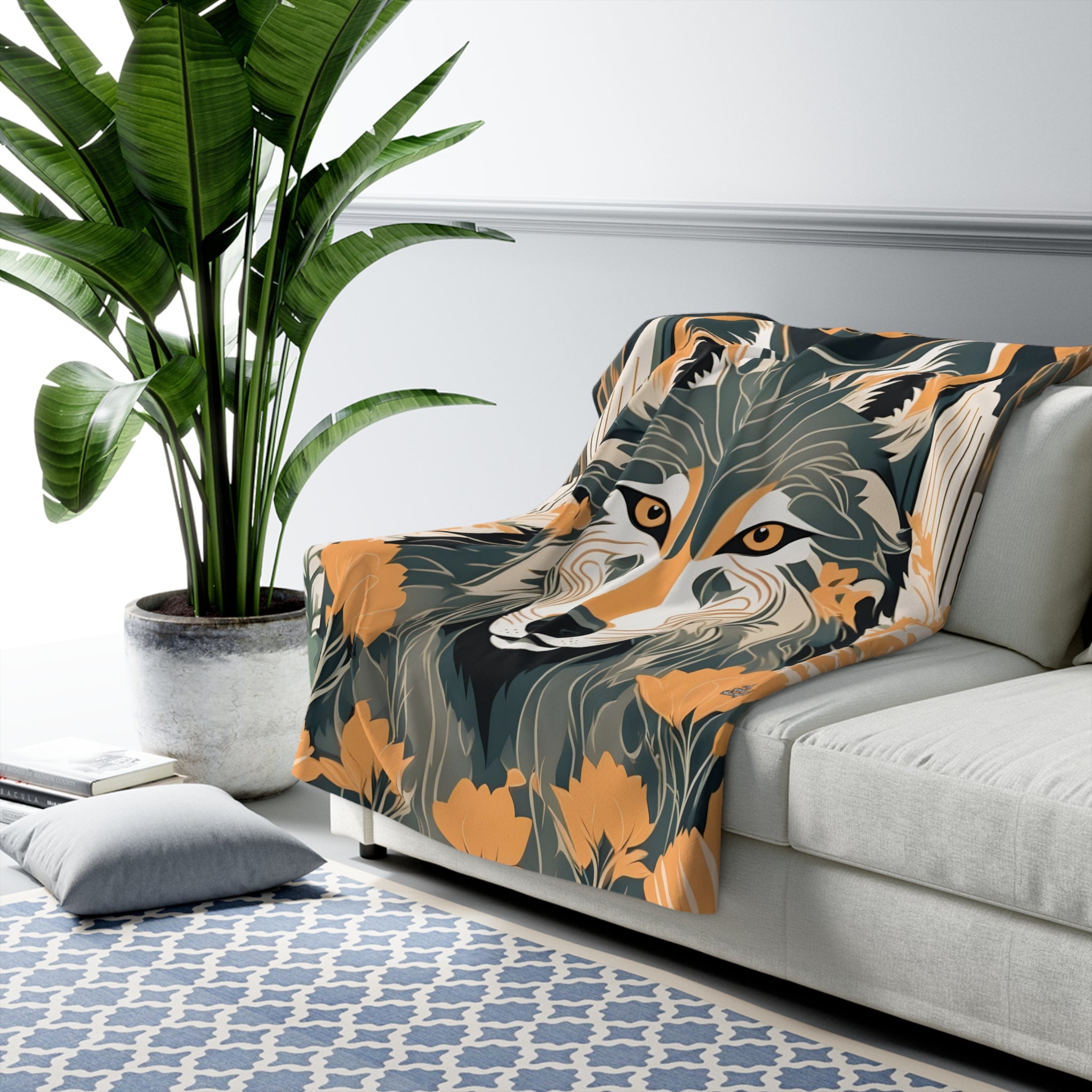 Dorian Greyfang, Wolf Sherpa Fleece Blanket