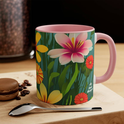 Ceramic Mug for Coffee, Tea, Hot Cocoa. Home/Office, Wildflowers