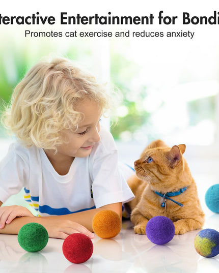 MEWOOFUN Feline Bundle: Elevated Cat Bed, Wool Ball & Mouse Toys - Premium Comfort and Play for Your Beloved Cat