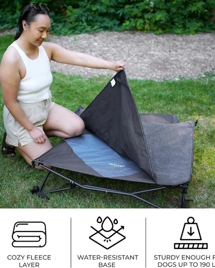 Outland Living Elevated Dog Bed – Durable, Weather-Resistant Pet Cot with Breathable, Joint-Supporting Design | Rust-Resistant, Easy Assembly, Perfect for Outdoor Adventures, Camping, and Home Use