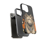 Wolf with Flowers, Animal Cell Phone Case - Apple, Samsung, Google Pixel