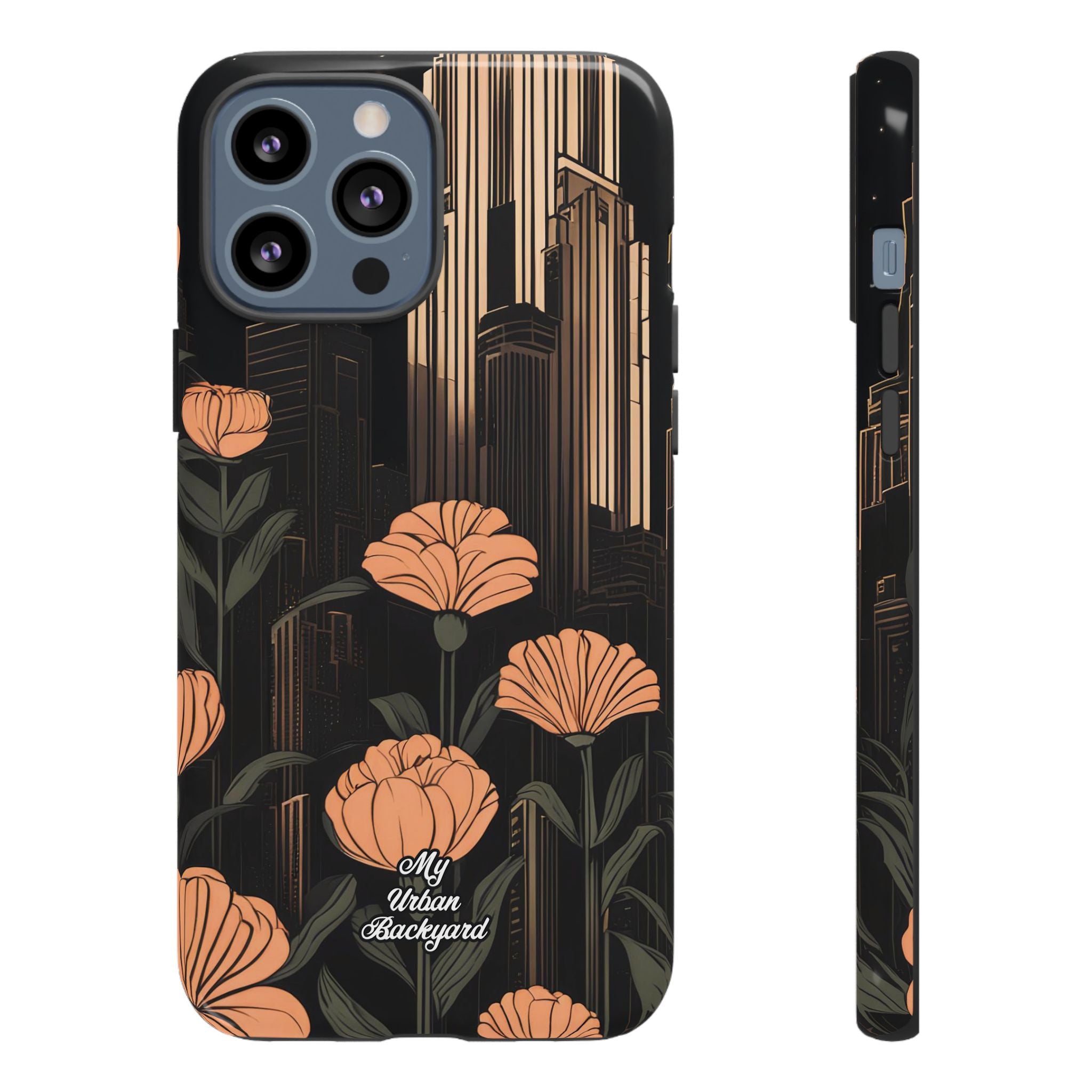 Urban Evening with Flowers, Cell Phone Case