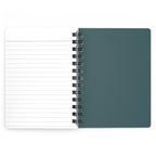 Art Deco Wolf Lined Spiral Journal