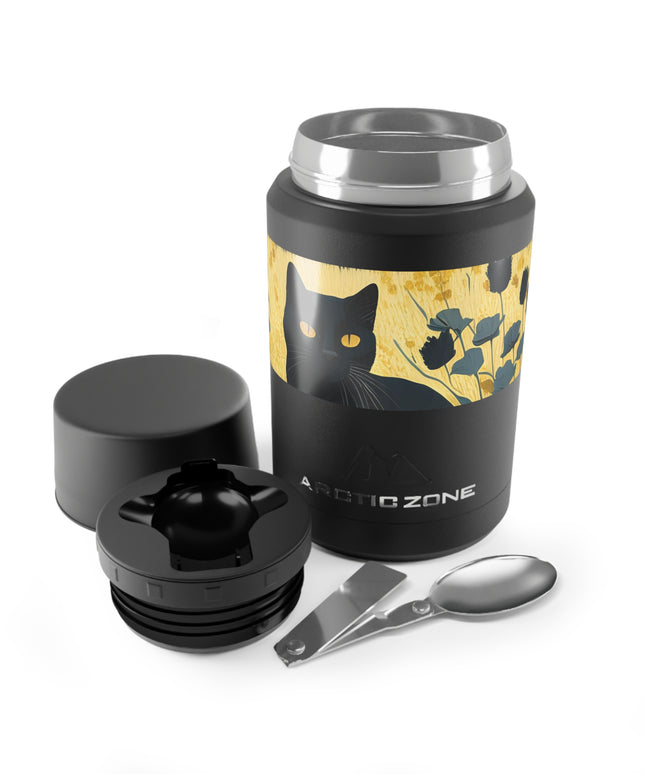 Bella Moonpaw, Cat Reusable Insulated Food Storage Container with Spoon – 16.9oz