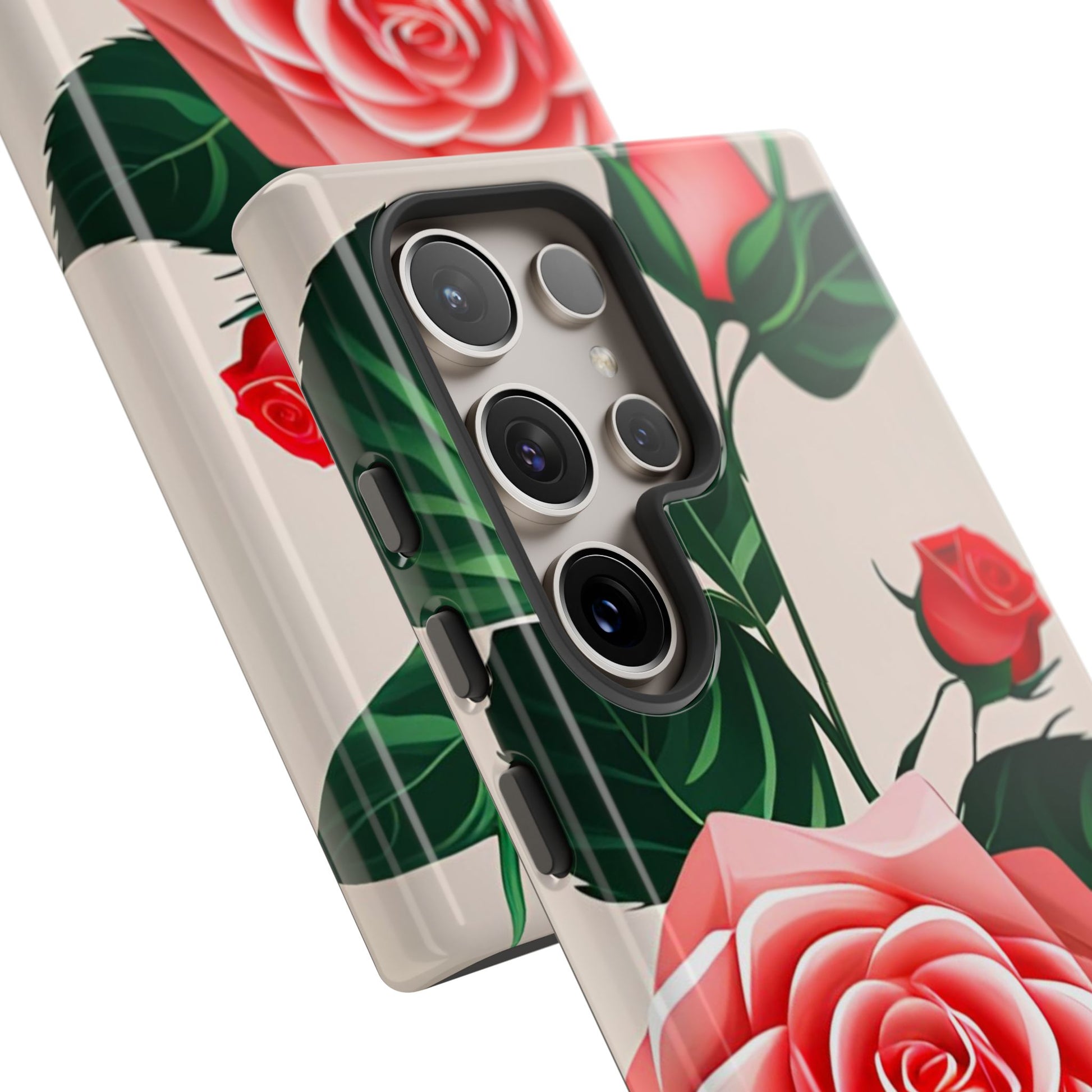 Pink Rose Flowers, Cell Phone Case - Apple, Samsung, Google Pixel