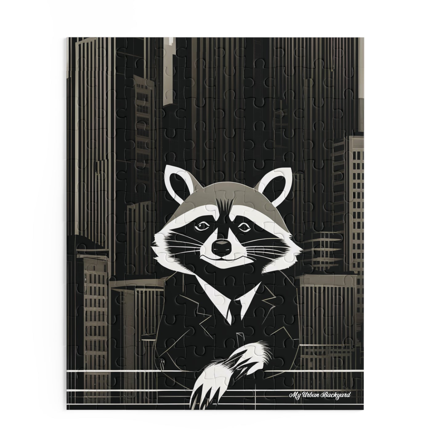 Oliver Nighteyes, Raccoon Jigsaw Puzzle, (120, 252, or 500-Piece)