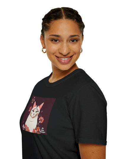 White Cat, Soft 100% Cotton T-Shirt, Unisex, Short Sleeve, Classic Fit