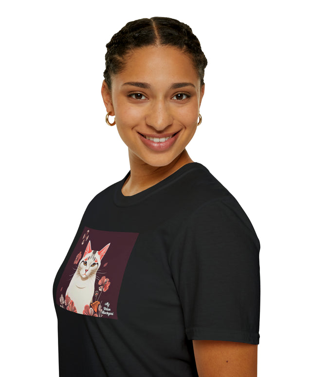 White Cat, Soft 100% Cotton T-Shirt, Unisex, Short Sleeve, Classic Fit