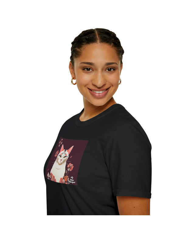 White Cat, Soft 100% Cotton T-Shirt, Unisex, Short Sleeve, Classic Fit