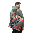 City Wolf Tote Bag, Tote with Cotton Handles For Everyday Use, 3 Sizes