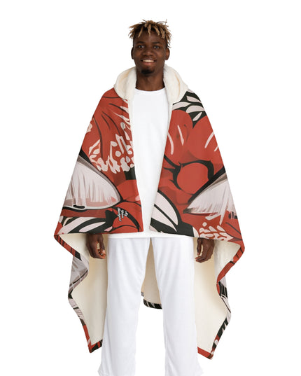 Tess & Jess Clawfield, Cat Hooded Sherpa Fleece Blanket