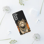 Wolf with Flowers, Animal Cell Phone Case - Apple, Samsung, Google Pixel