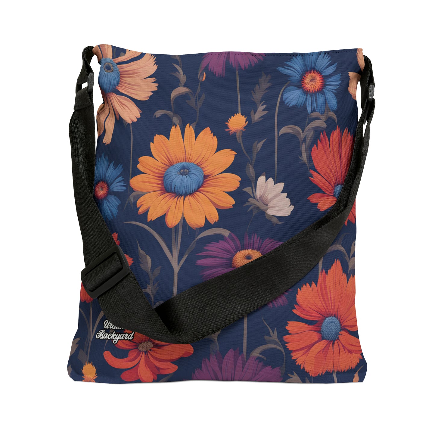Fun Wildflowers, Tote Bag with Adjustable Strap - Trendy and Versatile