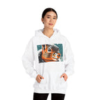 Winter Squirrel, Unisex Hoodie w Front Pocket
