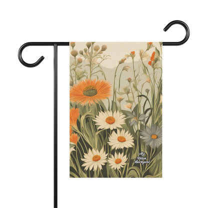 Daisy Wildflowers, Garden Flag for Yard, Patio, Porch, or Work, 12"x18" - Flag only