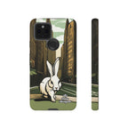 White Rabbit on a City Street, Cell Phone Case - Apple, Samsung, Google Pixel