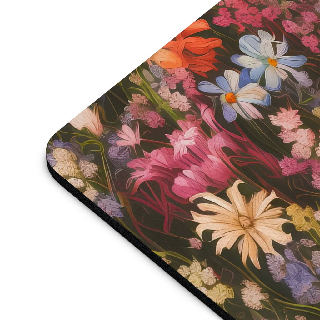 Computer Mouse Pad, Non-slip rubber bottom, Field of Flowers