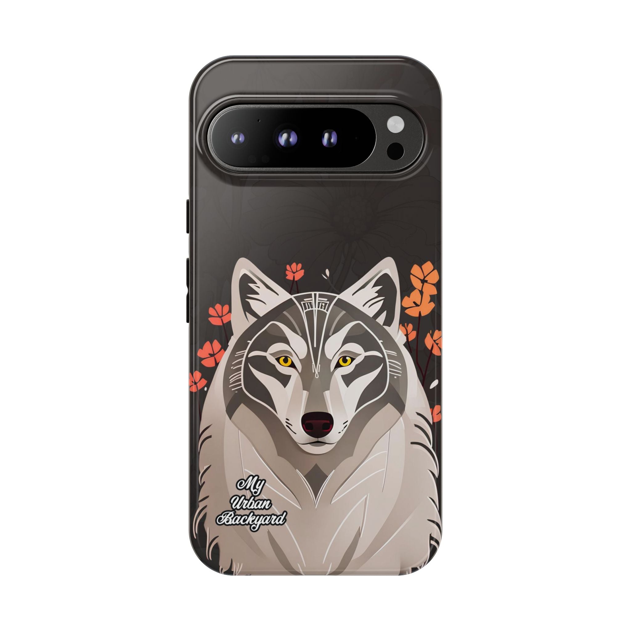 Art Deco Wolf, Cell Phone Case - Apple, Samsung, Google Pixel