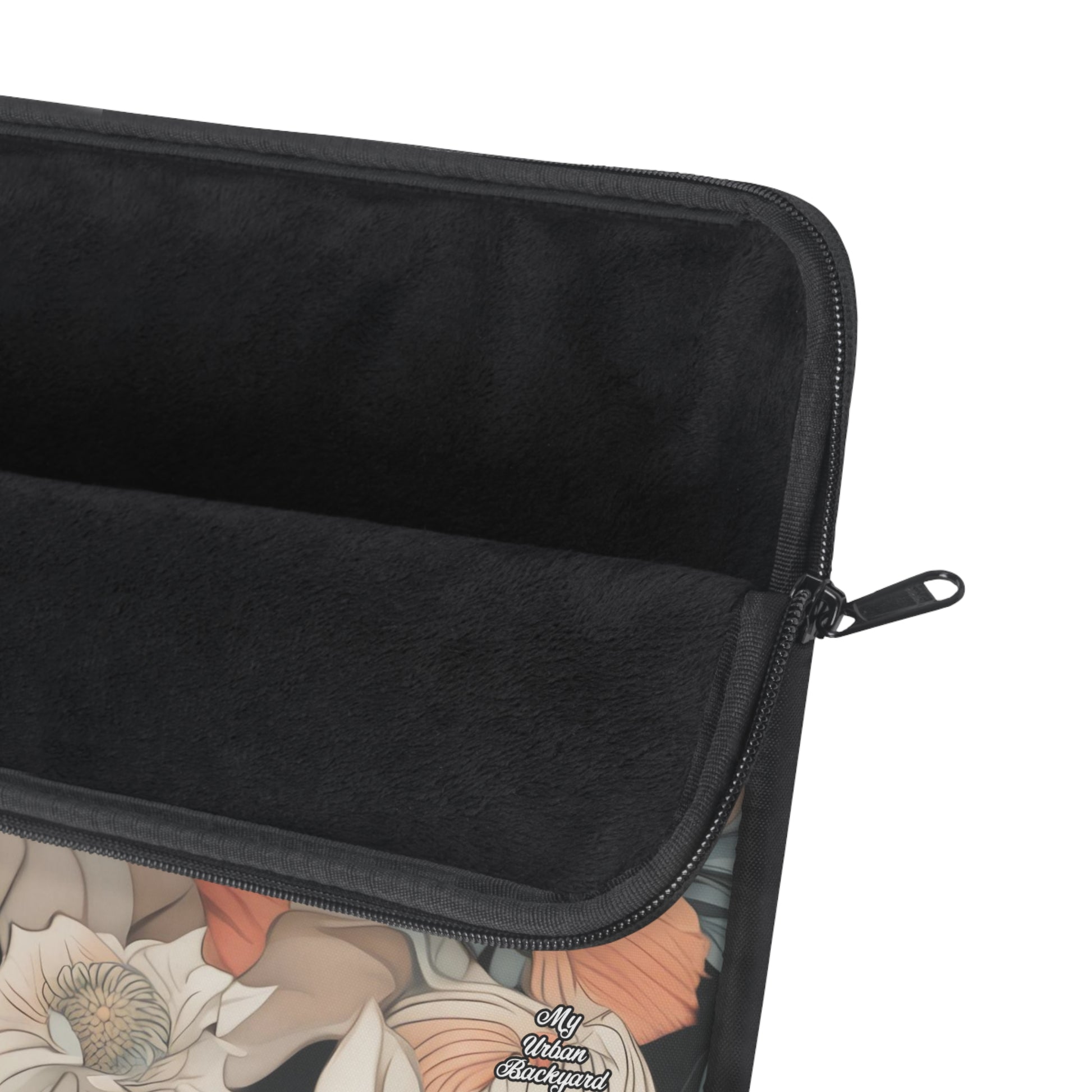 Muted Wildflower Bouquet, Soft Laptop Sleeve, Artisanal Computer Case, Stylish Tech Accessory, Gift for Students and Professionals, 3 Sizes