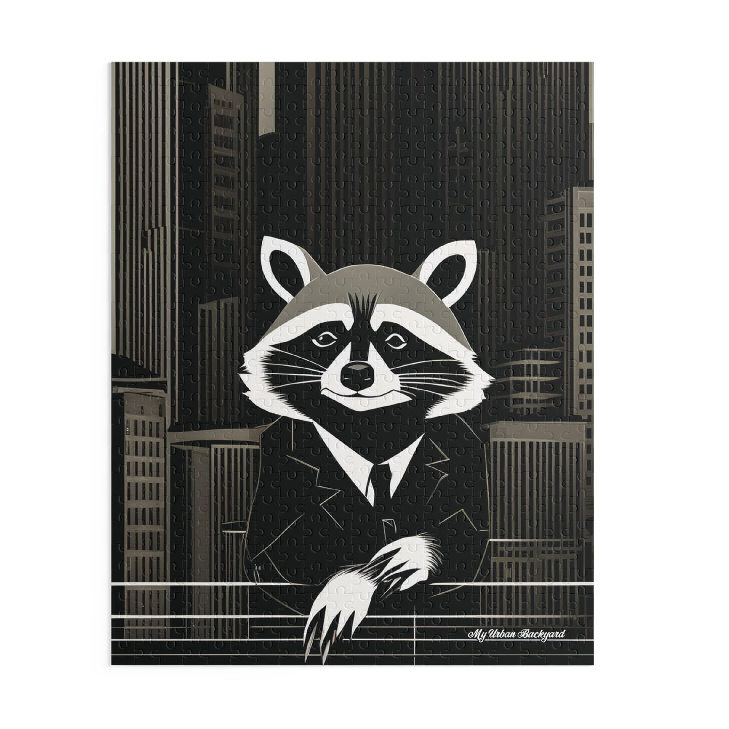 Oliver Nighteyes, Raccoon Jigsaw Puzzle, (120, 252, or 500-Piece)