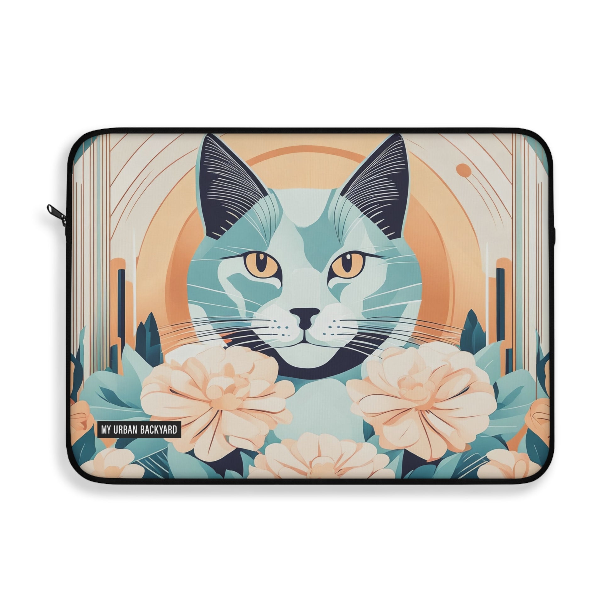 Leo Bluemane Design - Cat Laptop Sleeve - Protective Tech Accessory for Cat Lovers