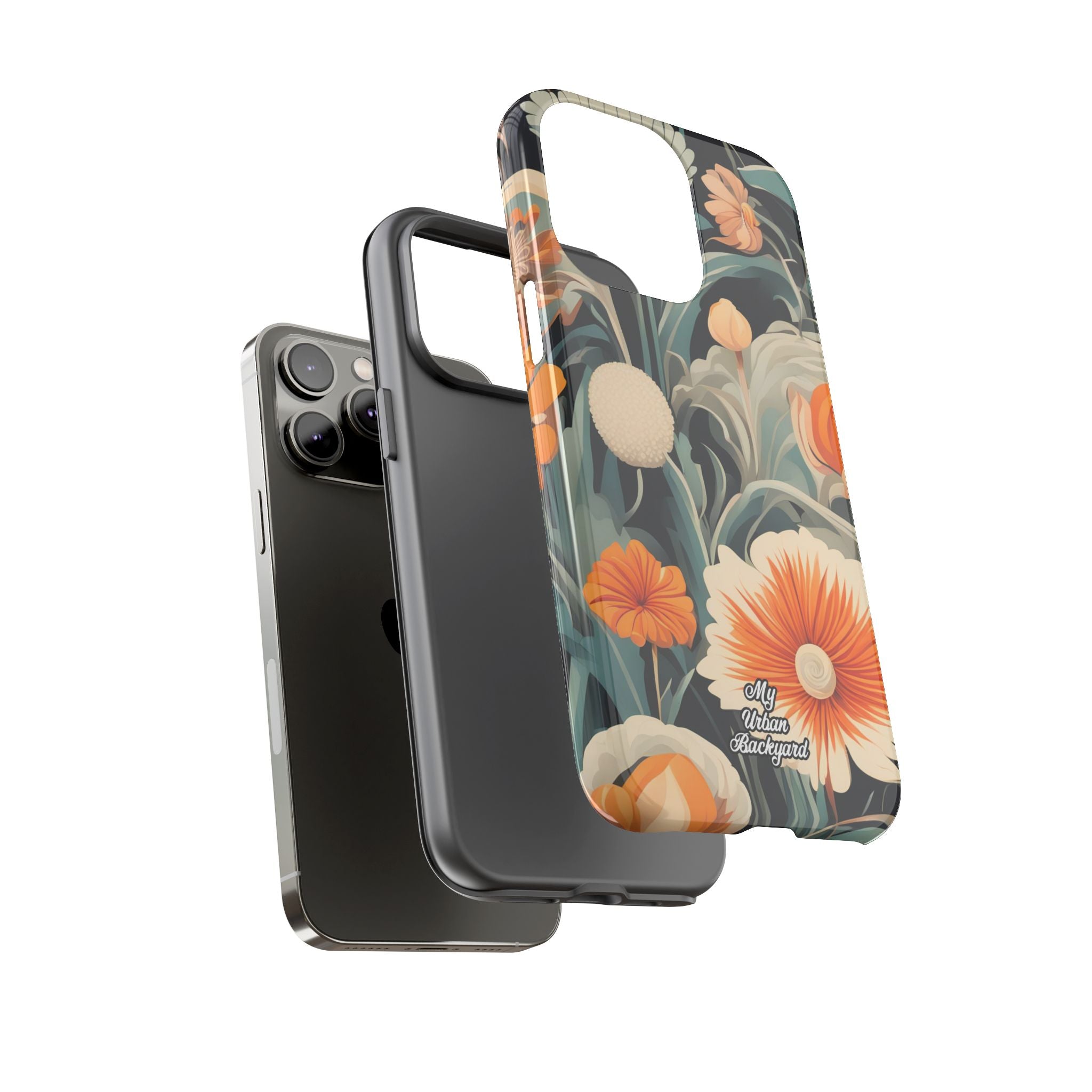Orange and White Flowers, Cell Phone Case - Apple, Samsung, Google Pixel