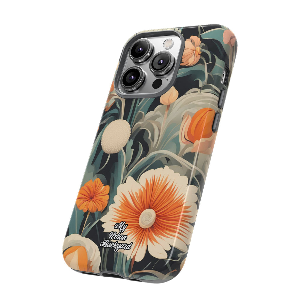 Orange and White Flowers, Cell Phone Case - Apple, Samsung, Google Pixel