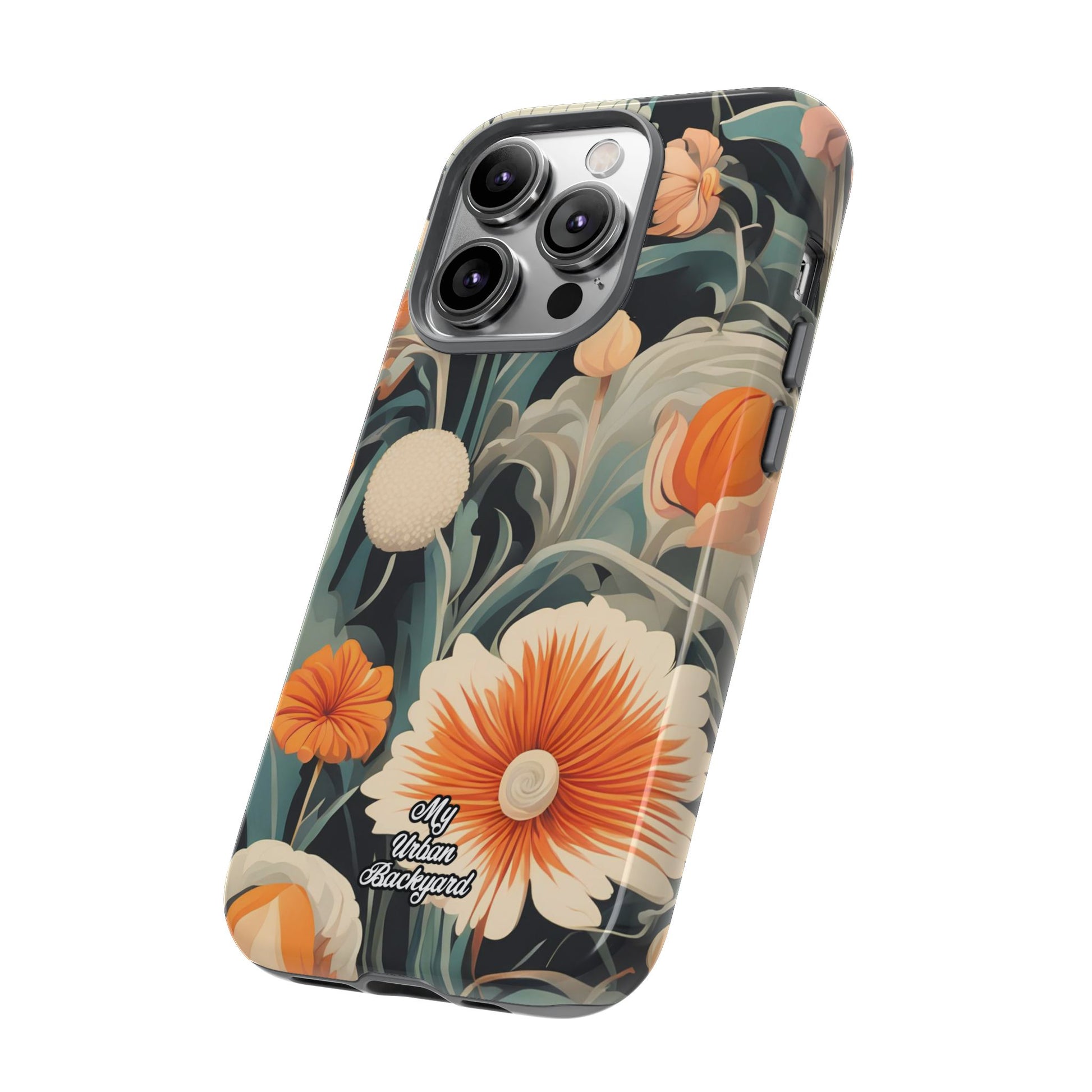 Orange and White Flowers, Cell Phone Case - Apple, Samsung, Google Pixel