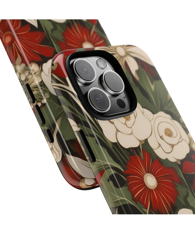Holiday Flowers, Cell Phone Case - Apple, Samsung or Google Pixel