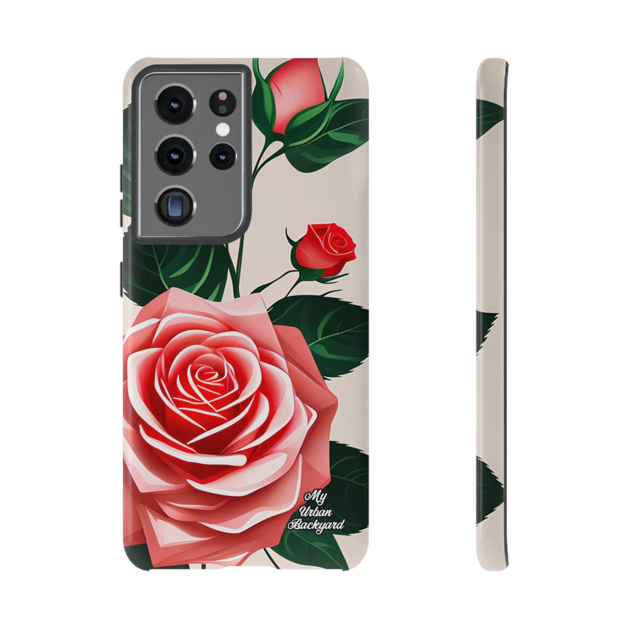 Pink Rose Flowers, Cell Phone Case - Apple, Samsung, Google Pixel